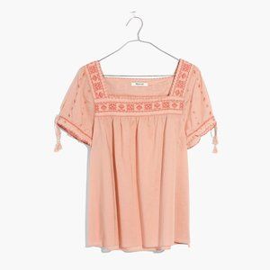 Madewell La Villa Peasant Top NWT